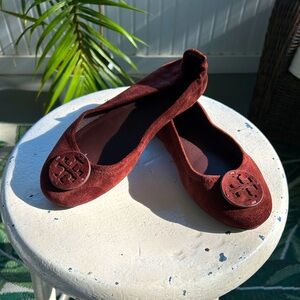 Tory Burch Minnie Suede Ballet Flat